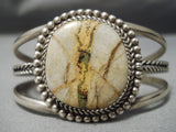 Superior Vintage Native American Navajo Royston Boulder Turquoise Sterling Silver Bracelet-Nativo Arts