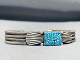 Perry Shorty Very Important Native American Navajo Turquoise Sterling Silver Bracelet-Nativo Arts