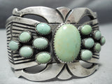 One Of The Best Vintage Native American Navajo Domed Royston Turquoise Sterling Silver Bracelet-Nativo Arts