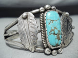 Native American Superb Vintage 8 Turquoise Sterling Silver Bracelet-Nativo Arts
