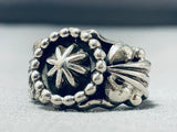 One Of The Most Unique Vintage Native American Navajo Wheel Sterling Silver Ring-Nativo Arts