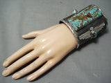 Absolutely Insane #8 Turquoise Native American Sterling Silver Bracelet-Nativo Arts