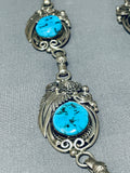 Important Best Ben Begaye (D.) Vintage Native American Navajo Turquoise Sterling Silver Necklace-Nativo Arts