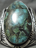One Of Biggest Best Vintage Native American Navajo Apache Turquoise Sterling Silver Bracelet-Nativo Arts