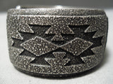 One Of The Most Rare Vintage Native American Navajo Thomas Singer Sterling Silver Bracelet-Nativo Arts