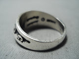 Noteworthy Lonn Parker Vintage Native American Navajo Turquoise Sterling Silver Ring-Nativo Arts