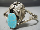 Incredible Vintage Native American Navajo Royston Turquoise Sterling Silver Bracelet Old-Nativo Arts