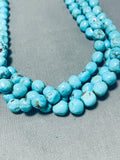 Native American Very Rare Circular Turquoise Vintage Santo Domingo Necklace-Nativo Arts