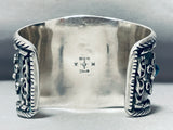 One Of The Best Vintage Native American Navajo Kachina Turquoise Sterling Silver Bracelet-Nativo Arts