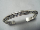 Important Sunny Reeves Vintage Native American Navajo Sterling Silver Bracelet-Nativo Arts