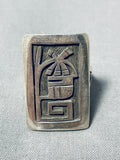Superior Native American Hopi Sterling Silver Ring Signed-Nativo Arts