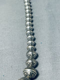 Very Rare Geometric Native American Navajo Sterling Silver Necklace-Nativo Arts