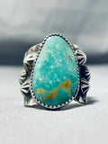 Jake Francosa San Felipe Royston Turquoise Sterling Silver Ring-Nativo Arts
