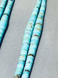 Native American Opulent Increasing Turquoise Disc Vintage Santo Domingo Necklace-Nativo Arts