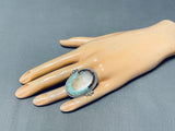 One Of The Top Inlayers Native American Navajo Hogan Sterling Silver Turquoise Ring-Nativo Arts