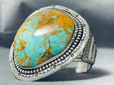 Rare Tso Family Native American Navajo Royston Turquoise Sterling Silver Bracelet-Nativo Arts