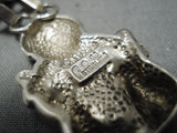 Museum Vintage Native American Navajo Storyteller Sterling Silver Necklace Old-Nativo Arts