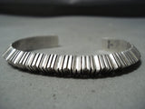 Dramatic Navajo Sterling Silver Bracelet Native American-Nativo Arts