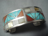 Important Vintage Native American Navajo Victor Moses Begay Turquoise Sterling Silver Bracelet-Nativo Arts