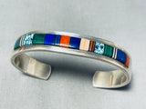 Important Vintage Native American Navajo Brian Yazzie Turquoise Sterling Silver Bracelet-Nativo Arts