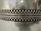 Wonderful Chavez Vintage Native American Navajo Sterling Silver Bangle Bracelet-Nativo Arts