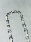Native American One Of The Best Santo Domingo Carico Lake Turquoise Sterling Silver Necklace-Nativo Arts