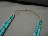 One Best Vintage Native American Navajo #8 Turquoise Heishi Necklace-Nativo Arts