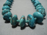 Astounding Vintage Native American Navajo Royston Turquoise Sterling Silver Necklace Old-Nativo Arts