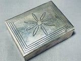 Very Important Kee Joe Benally Vintage Native American Navajo Sterling Silver Jewelry Box-Nativo Arts