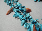 Exceptional Vintage Santo Domingo Turquoise Native American Necklace Old-Nativo Arts