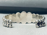 The Most Unique Vintage Navajo Handmade Bulbous Sterling Silver Bracelet Cuff-Nativo Arts