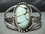 Museum Vintage Native American Navajo Carico Lake Turquoise Sterling Silver Bracelet Old-Nativo Arts