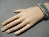 Wonderful Vintage Native American Navajo Turquoise Sterling Silver Bracelet-Nativo Arts