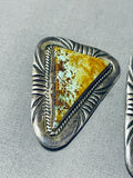 Al Boyd Vintage Native American Navajo Royston Turquoise Sterling Silver Earrings-Nativo Arts