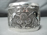 Hummingbird Navajo Sterling Silver Hummingbird Bracelet Native American-Nativo Arts