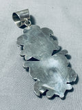 Fantastic Native American Navajo Royston Turquoise Sterling Silver Pendant-Nativo Arts