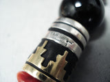 Singer Chunky Coral Native American Navajo Sterling Silver Necklace-Nativo Arts