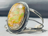 Huge Vintage Native American Navajo Royston Turquoise Sterling Silver Bracelet-Nativo Arts