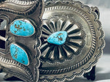 Museum 600+ Gram Vintage Native American Navajo Turquoise Sterling Silver Concho Belt-Nativo Arts