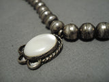 Stunning Vintage Navajo Sterling Silver Native American Pearl Necklace-Nativo Arts