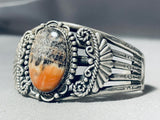 Very Old Vintage Native American Navajo Petrified Wood Sterling Silver Bracelet-Nativo Arts