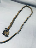 Unbelievable Hand Tooled Vintage Native American Navajo Sterling Silver Concho Belt-Nativo Arts