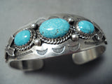 Boyd Navajo Kingman Turquoise Sterling Silver Bracelet Native American-Nativo Arts