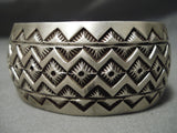 Charles John Vintage Navajo Sterling Silver Native American Bracelet-Nativo Arts