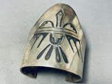 One Of The Most Unique Ever Vintage Native American Hopi Sterling Silver Bracelet-Nativo Arts