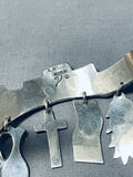 So Cute! Dangling Native American Navajo Pueblo Charm Sterling Silver Bracelet-Nativo Arts