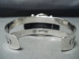 Marie Thompson Navajo Turquoise Sterling Silver Bracelet Native American-Nativo Arts