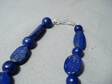 Expressive Navajo Lapis Necklace Native American-Nativo Arts