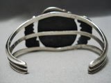 One Of The Best Vintage Native American Navajo Old Kingman Turquoise Sterling Silver Bracelet-Nativo Arts