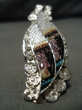 Important Vintage Native American Zuni Eldred Martinez Sterling Silver Turquoise Ring-Nativo Arts
